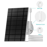 Load image into Gallery viewer, 3W Solar Panel Charger for Security Camera (with C-USB Adapter)